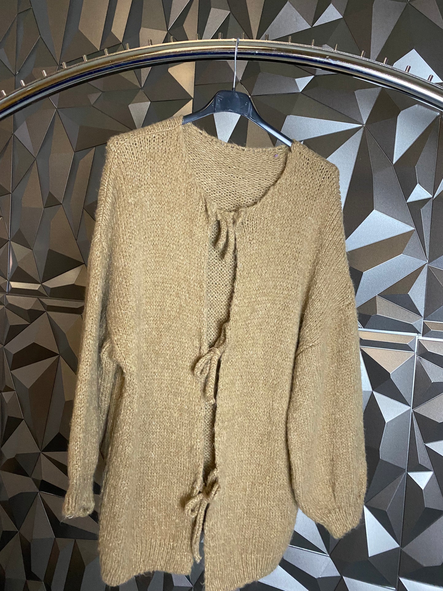 Strickjacke Schleife