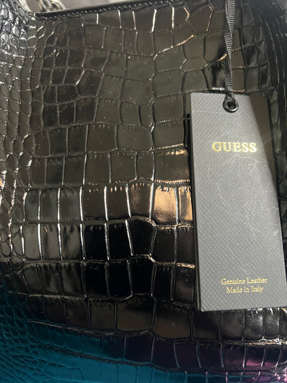 Guess Ledershopper schwarz